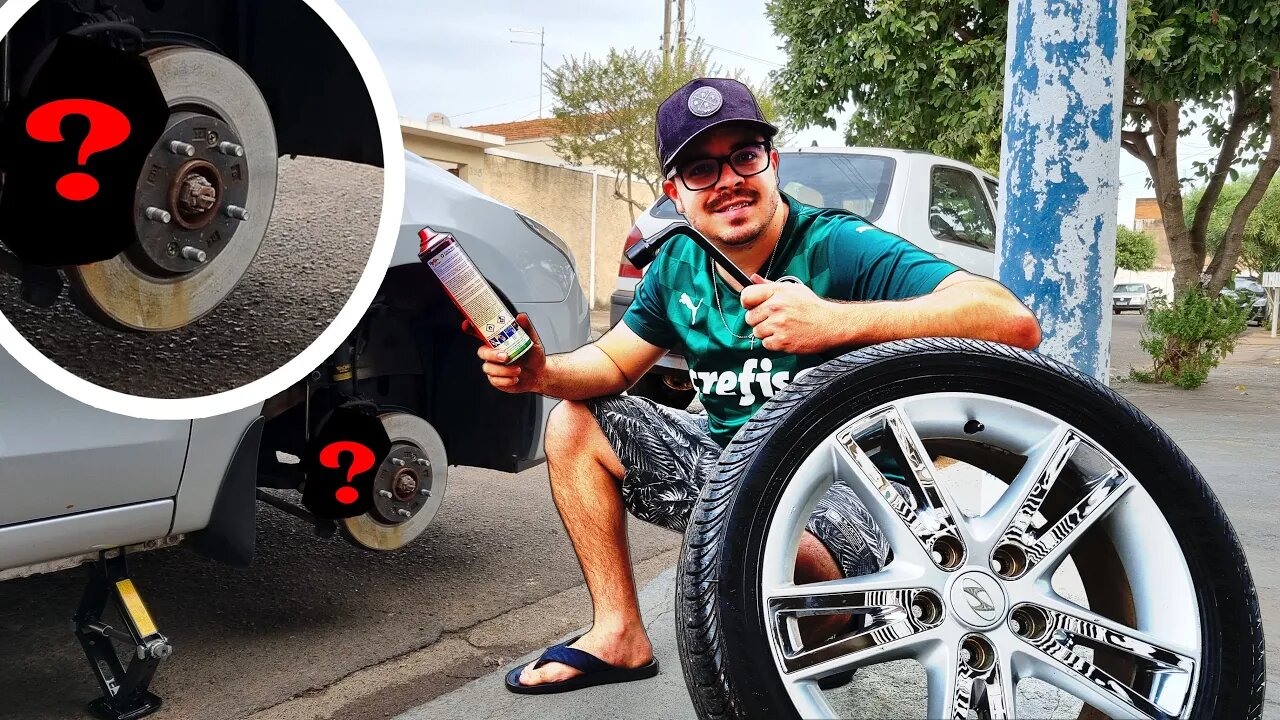 Como pintar a pinça de freio do carro (FACIL, RAPIDO E NÃO PRECISA DESMONTAR !)