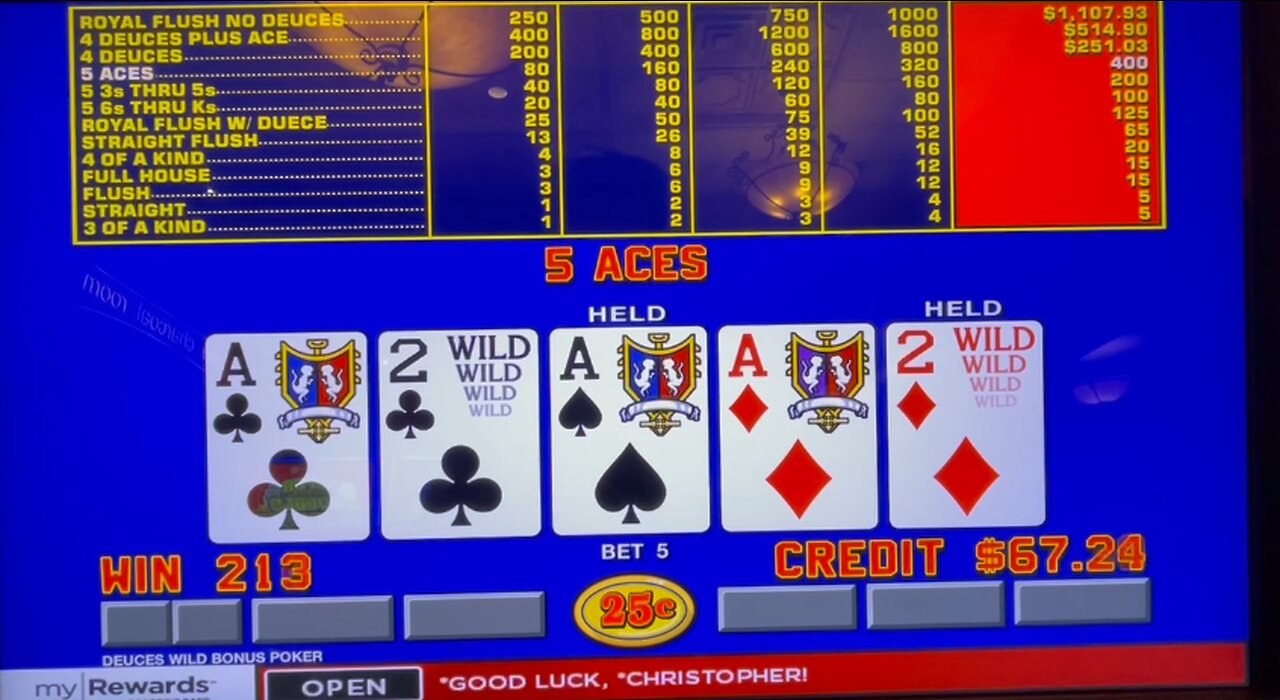 Video Poker: Deuces Wild Bonus Poker Progressive Session!