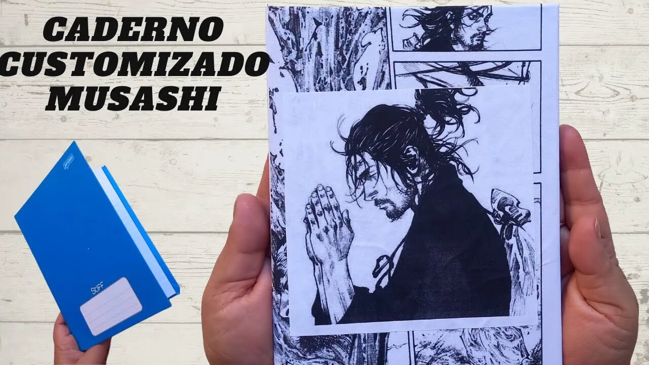 MUSASHI! O MAIOR DOS SAMURAIS!! CADERNO CUSTOMIZADO!