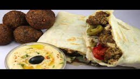 Falafel Wrap Recipe,Homemade Tortilla,Tahini,Hummus Recipe By Recipes of the World