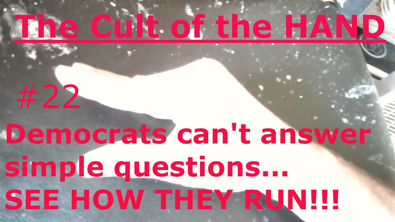 #22 Democlat can't ANSWER SIMPLE QUESTIONS