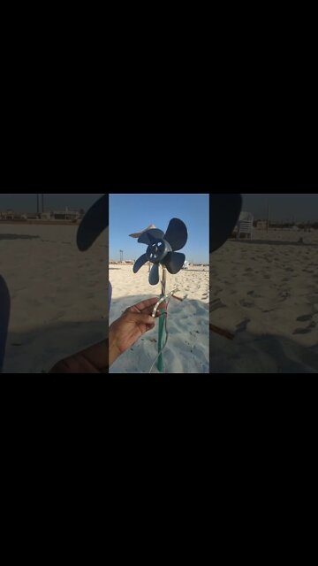 Crisp LED Lights Connected to Fast Wind Turbine