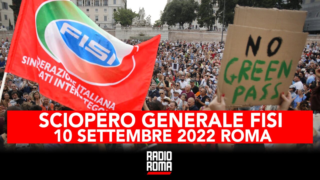 SCIOPERO GENERALE FISI, 10 SETTEMBRE 2022 ROMA - A VISO SCOPERTO