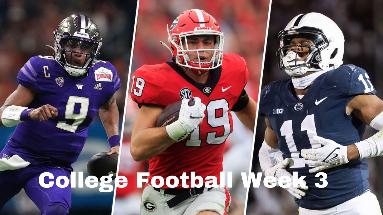 College Football Week 3 Quick Picks + Previews | College Football 2023 | silverfoxnews