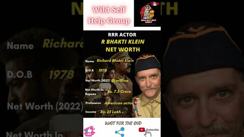 🔥RRR- Actor Richard Bhakti Klein Net Worth🔥#shorts🔥#wildselfhelpgroup🔥11 April 2022🔥