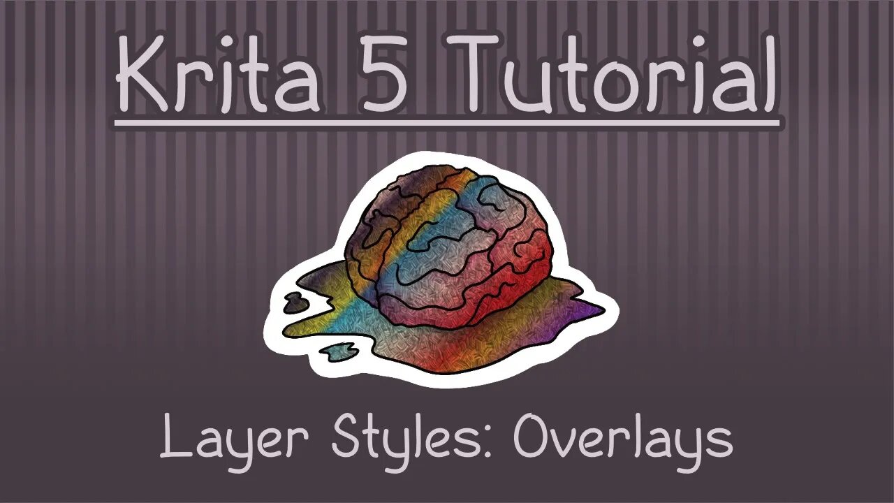 Krita 5 Tutorial: Layer Styles - Color Overlay, Texture Overlay, Gradient Overlay