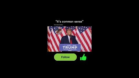 "its common sense" donald trump