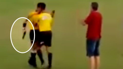 Brazilian Soccer Ref Pulls Out a GUN After Being Punched by a Player