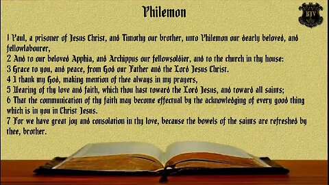 (57) - Philemon (KJV) Dramatized With Words