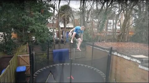 Quadruple Sideflip on Trampoline