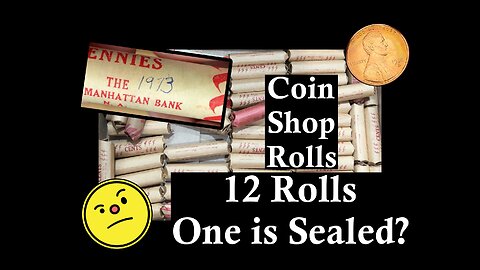 One is Sealed?? - 12 Rolls From The Coin Shop