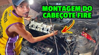 MONTAGEM DO CABEÇOTE DA UNO COM MOTOR FIRE