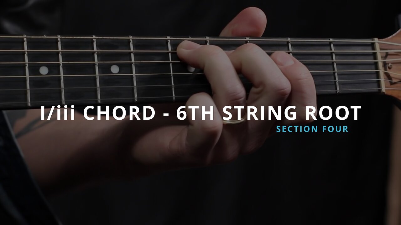 I/iii (ONE OVER THREE) CHORD - 6TH STRING ROOT