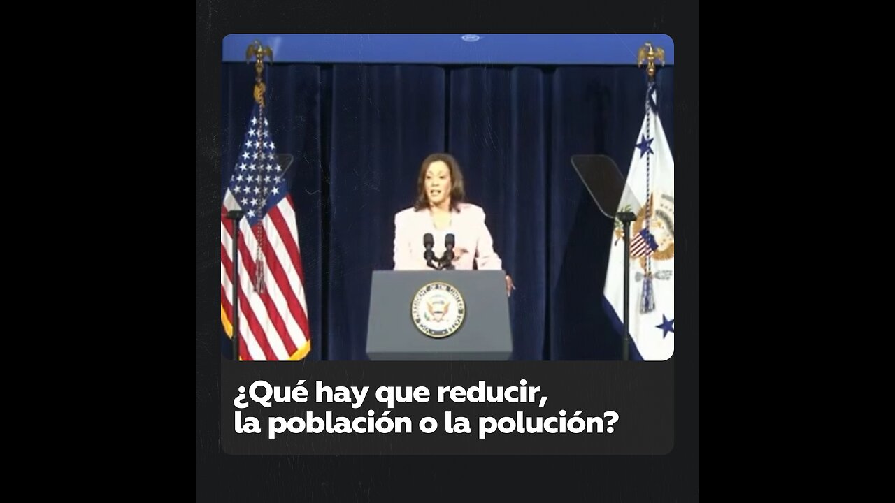 ¿Sugiere Kamala Harris reducir la población para tener un aire y agua más limpios?