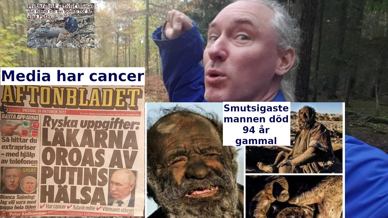 MåBraNyheter. Faran med offermentalitet. Vaxxare blir jagade. ProUkrianaPanik. Putin har mediacancer