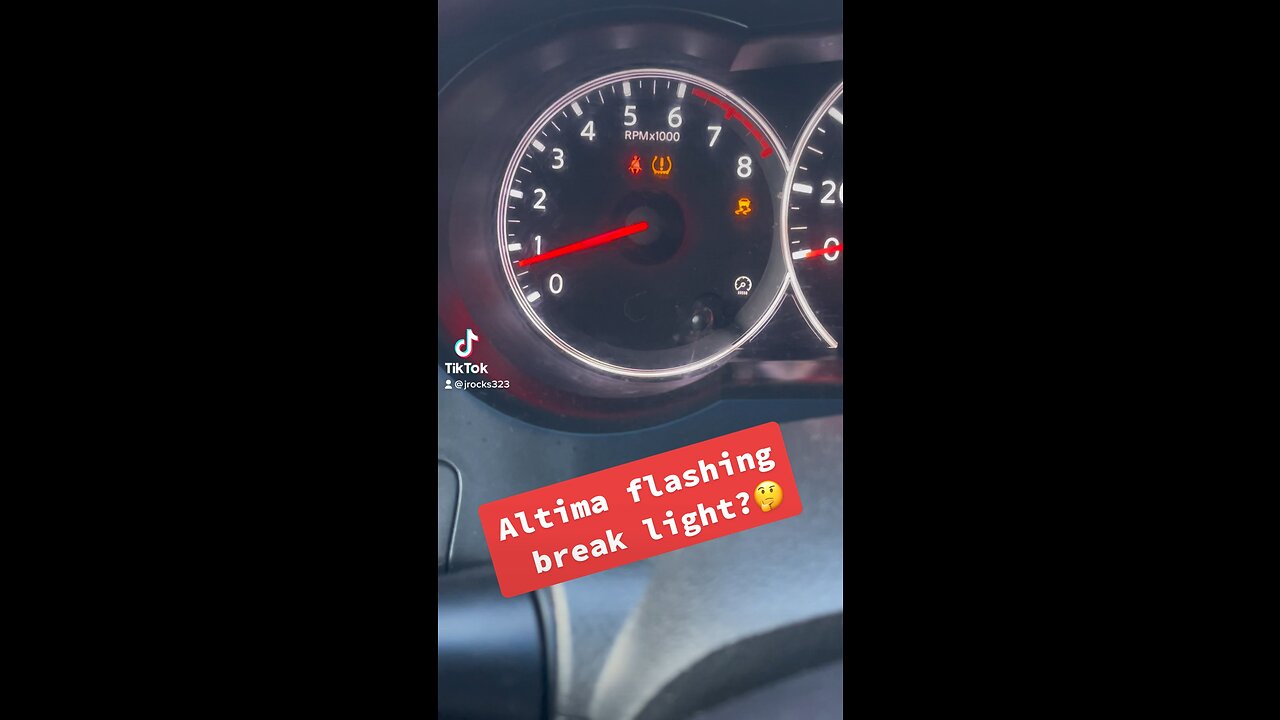 Break light flashing on Altima fix