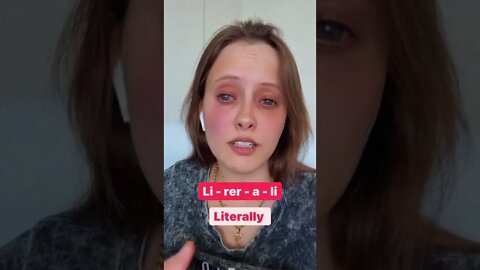 Como pronunciar "literally" em inglês?