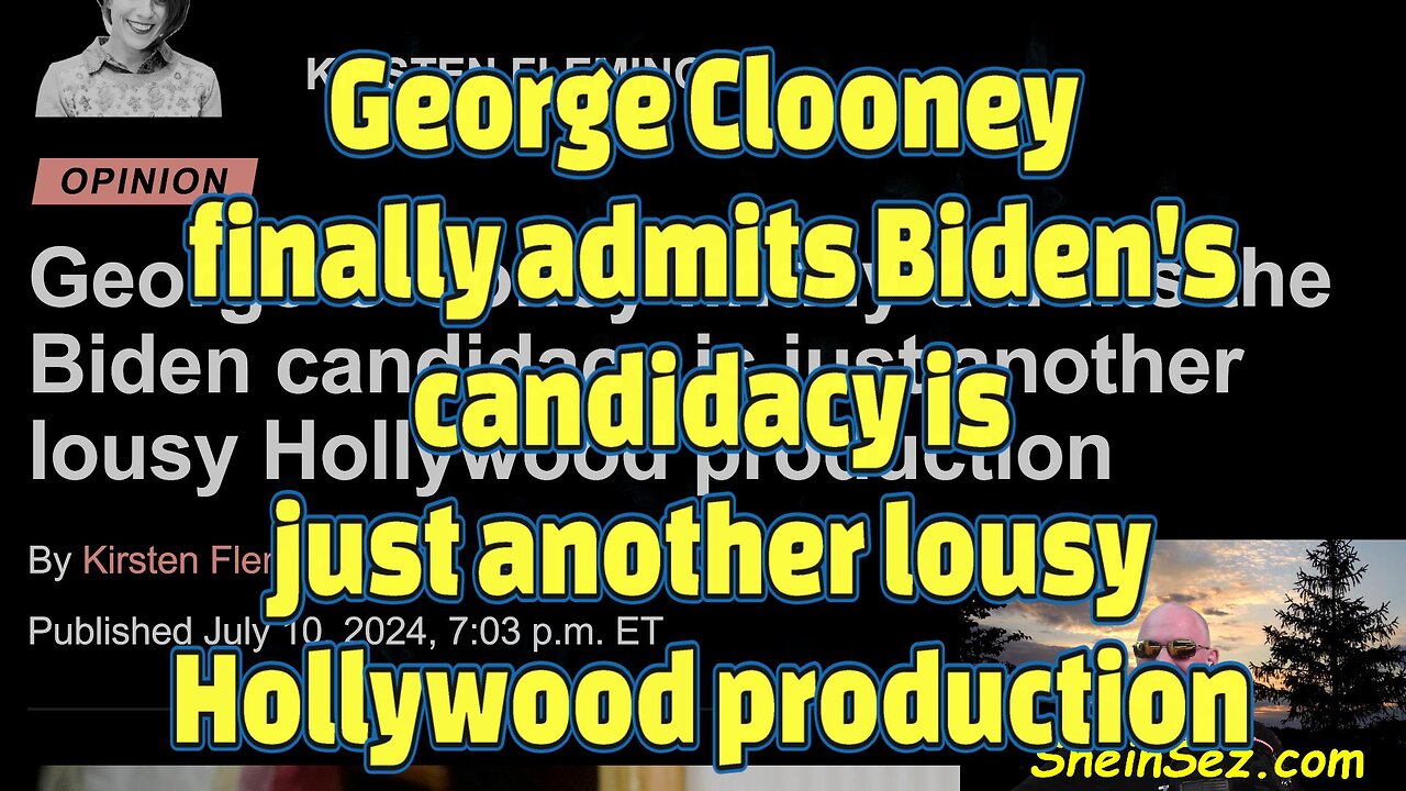 Clooney admits Biden's candidacy is just another lousy Hollywood production-588