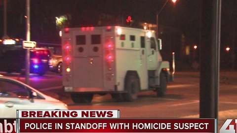 Shooting suspect in standoff with KCMO police