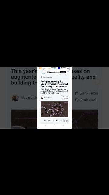 Polygon Among Six Web3 Projects Selected for Disney Accelerator #cryptomash #cryptomashnews