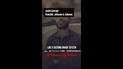 Johnson & Johnson scientist explaining why he wouldn’t get the jab