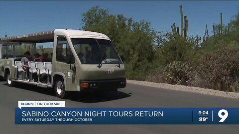 Take a night tour through Sabino Canyon starting June 3