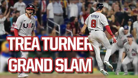 Trea Turner Hits a Huge Grand Slam for USA, a Breakdown