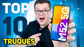 Galaxy M52 5G | TOP 10 Dicas & Truques - VEM DEIXAR ELE AINDA MELHOR!