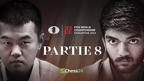 ÉCHECS | 8ᵉ Partie du CHAMPIONNAT DU MONDE FIDE | Ding Liren vs Gukesh Dommaraju [Flokossama]