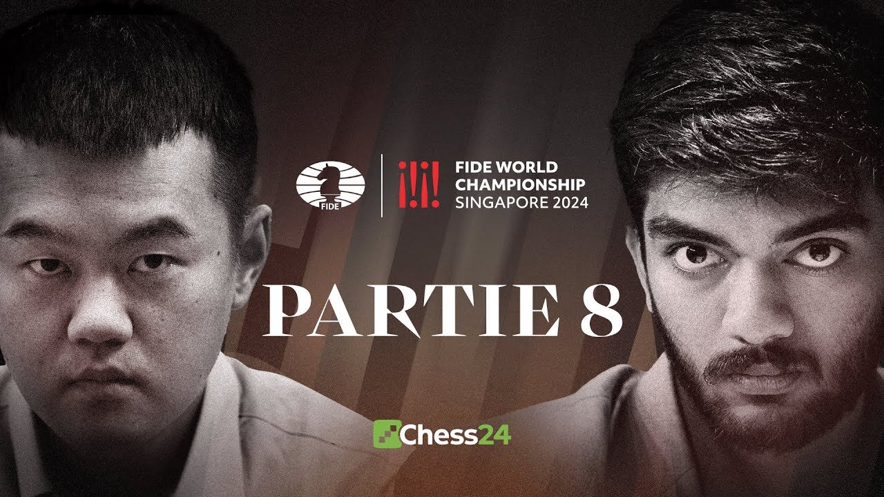 ÉCHECS | 8ᵉ Partie du CHAMPIONNAT DU MONDE FIDE | Ding Liren vs Gukesh Dommaraju [Flokossama]