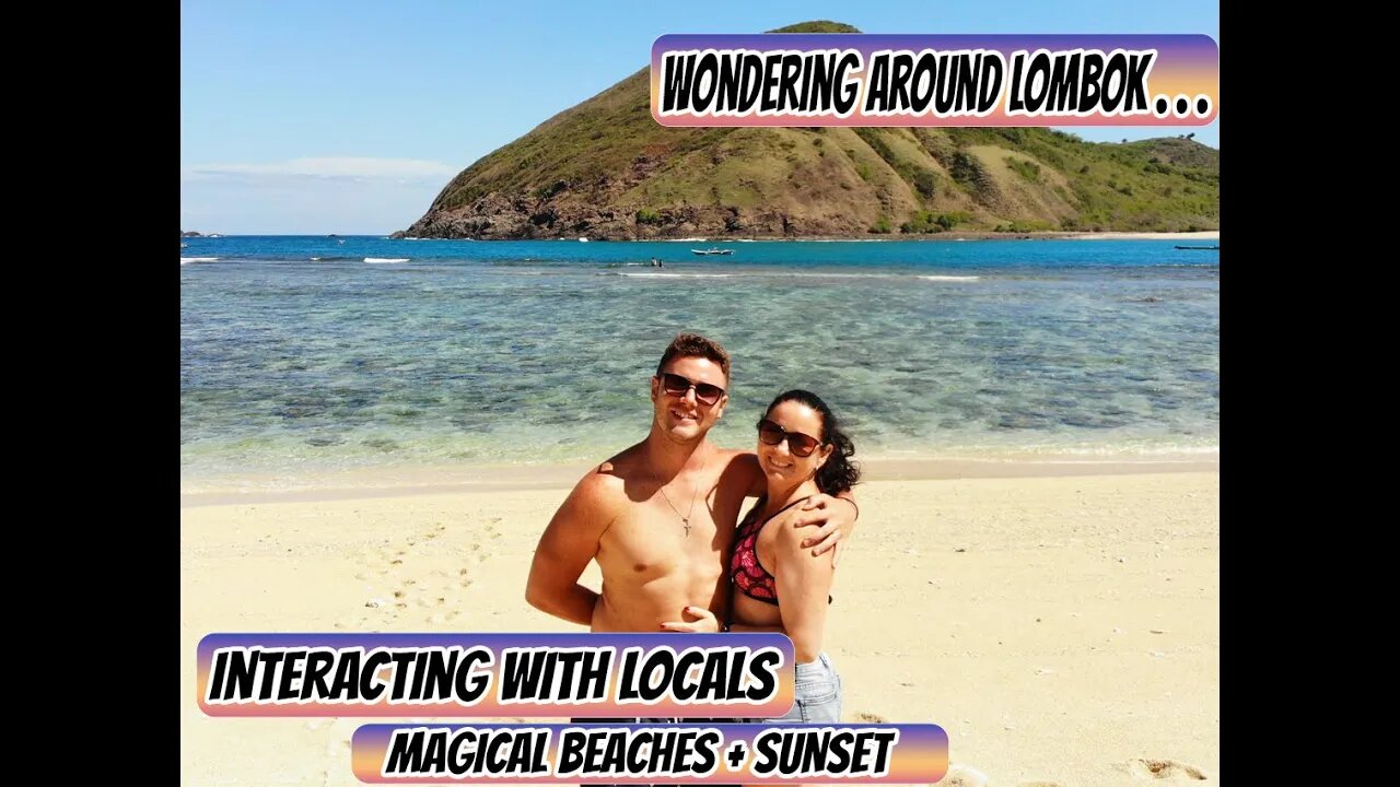 Lombok best beaches - Mawun Beach and Tanjung Aan beach