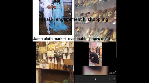 BHAI ki engaigment shopping at jama clothes