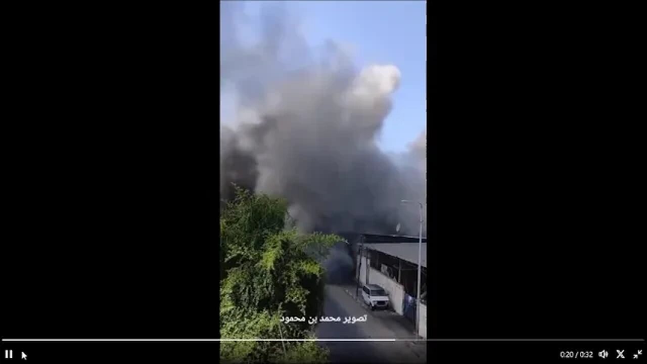 Missile Hits Building In Gaza