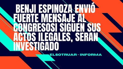 FUERTE MENSAJE AL CONGRESOSI