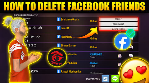 How To Delete All Facebook Friends In Free Fire|How To Delete Fb Friends In FF|Bot Sanju