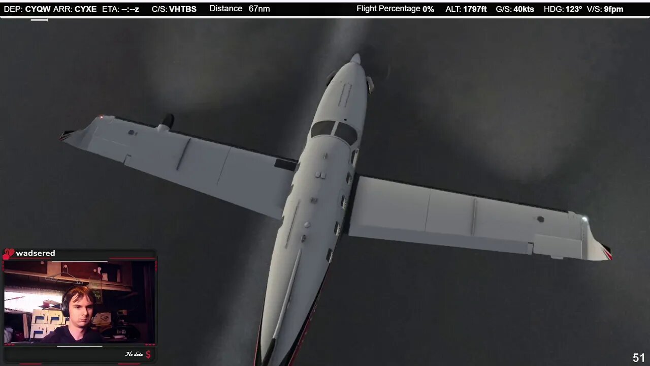 Highlight: FSEconomy CYQW - CYXE TBM900