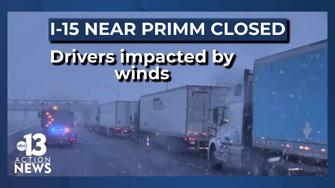 People slept in cars as winds closed traffic on I-15 near Primm
