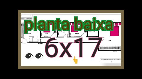 planta baixa 6x17