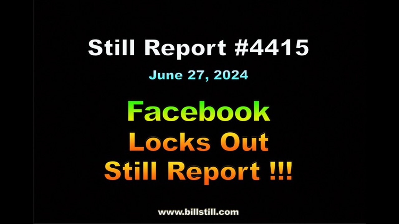 Facebook Locks Out Still Report !!!, 4415