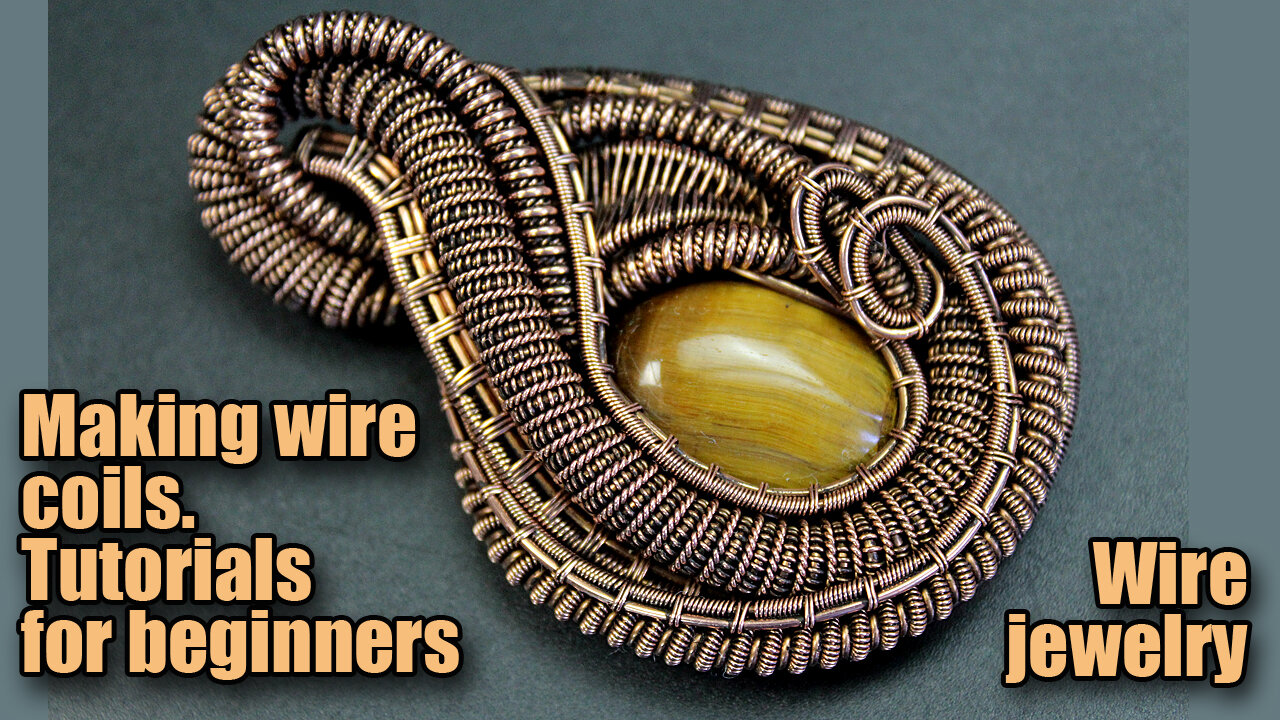 Making wire coils. Wire Wrapping – twisted coils tutorials for beginners. Coiling gizmo.