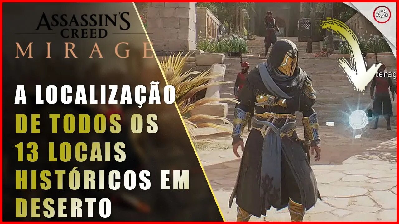 AC Mirage, A localização de todos os 13 locais históricos em Deserto | Super-Dica