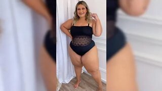 🛑 BODY EM RENDA PLUS SIZE