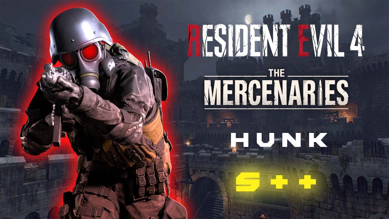 Resident Evil 4 Remake - HUNK S++ 1,243,790 The Mercenaries "Castle"