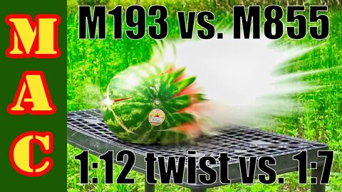 Test: Vietnam era M193 ball 1:12 twist vs. Modern M855 ball 1:7 twist