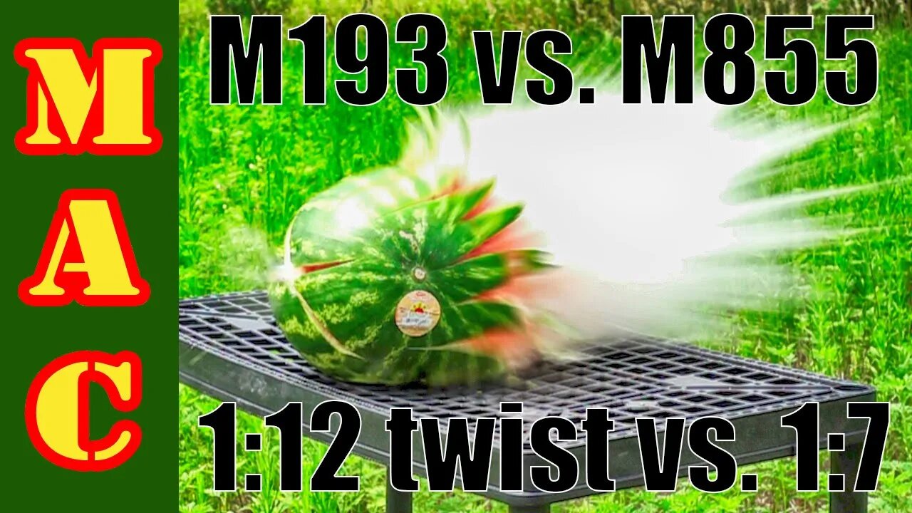 Test: Vietnam era M193 ball 1:12 twist vs. Modern M855 ball 1:7 twist