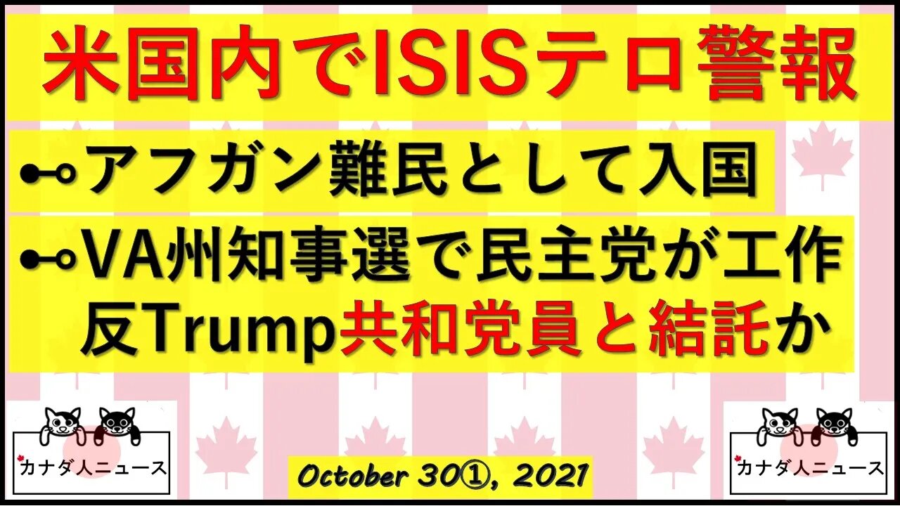 アメリカ国内でテロの脅威/民主党と反トラ共和党員が結託工作活動
