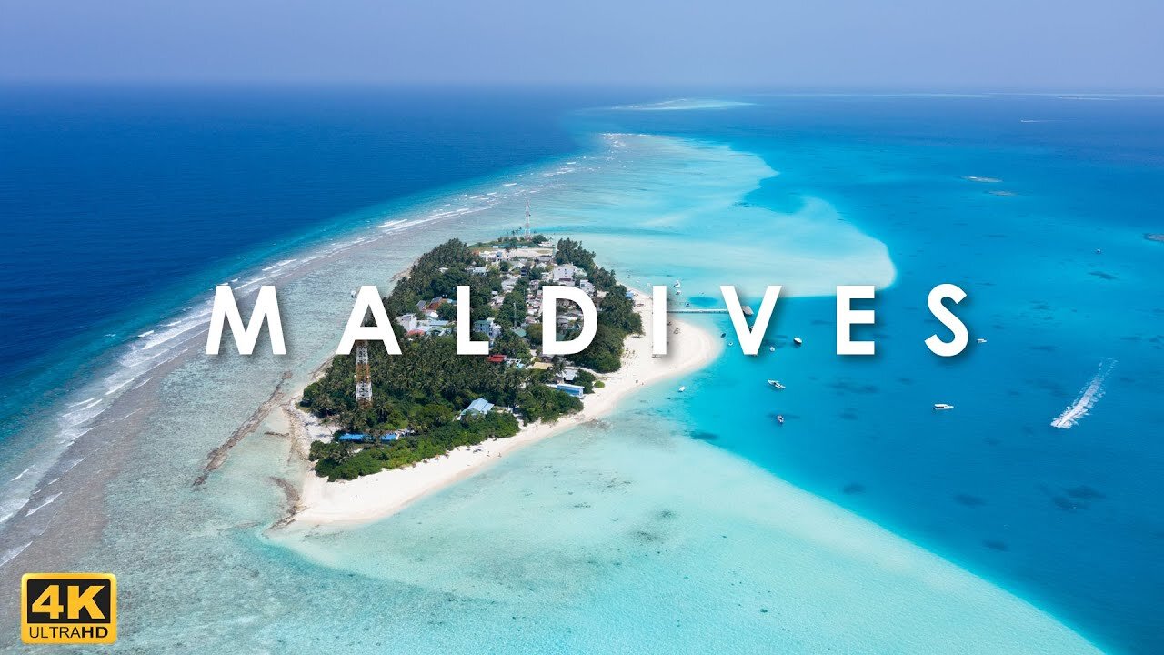 Paradise Found: Maldives Drone Aerial View