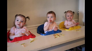 Triplets! The first Year video 5