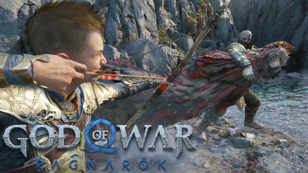 Fighting a Croc Monster - God of War Ragnarok