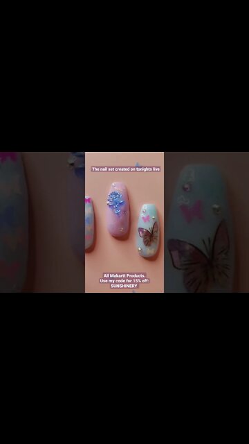 Makartt Mariposa Mayhem Nail Decor and all Makartt Products used 💖Use code Sunshinery for 15% off 💅
